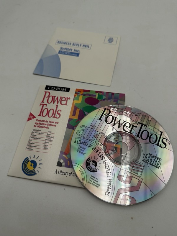 PowerTools Softbit Cd-Rom Library Of 5000 Shareware Programs System 6.0.3 Vtg gallery