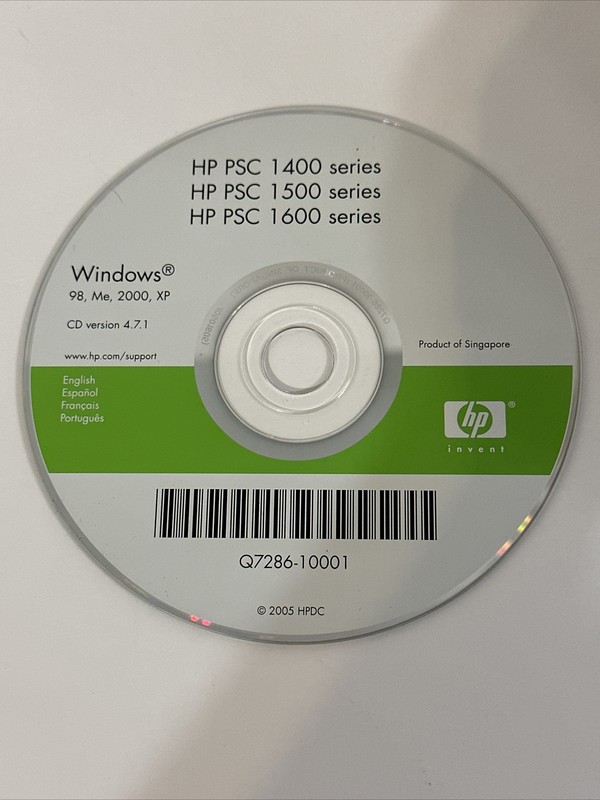 HP PSC 1400/1500 Series HP Officejet 5600 Series(Windows 98/Me/2000/XP)DISC ONLY