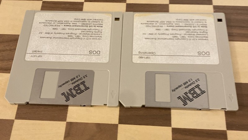 1988 IBM Disk Operating System Version 4.00 (2) 3.5″ Diskettes