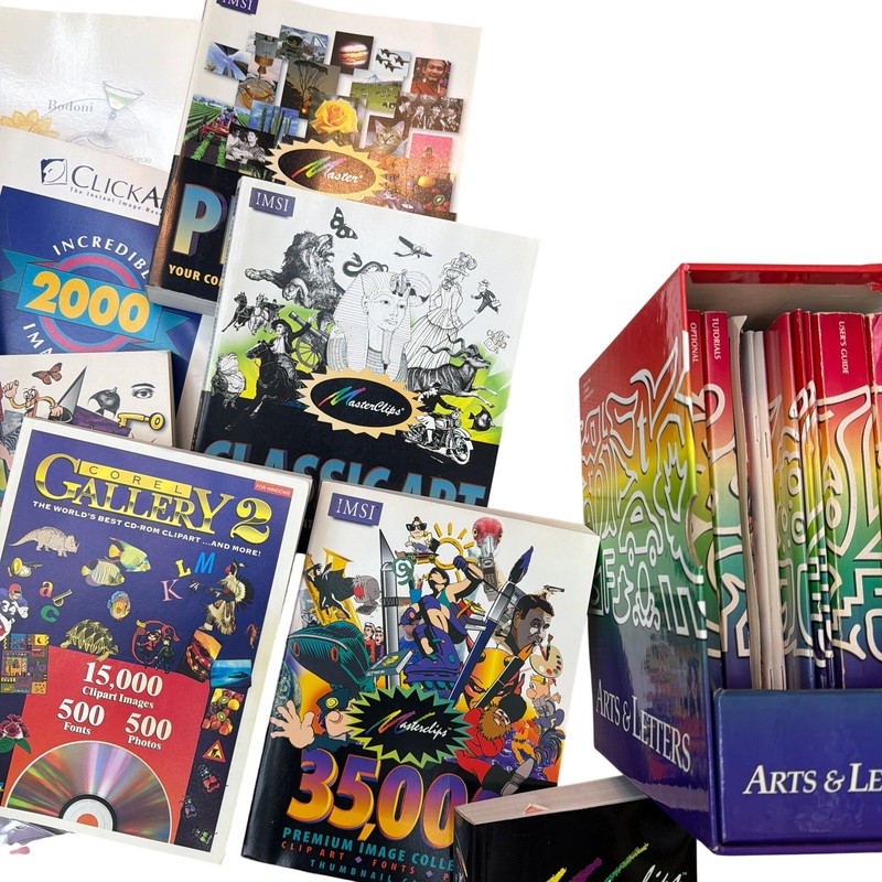 40 lb Lot Vintage Clip Art & Font CD-ROM Software – Arts & Letters, MasterClips gallery