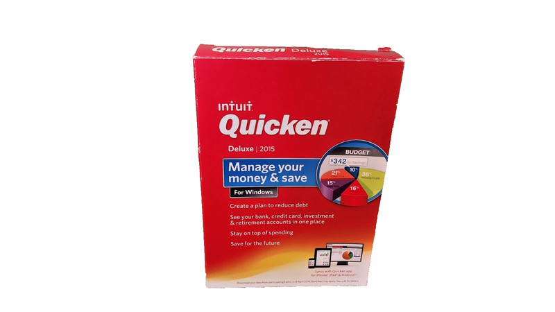Intuit Quicken Deluxe 2015 Manage Your Money & Save software for Windows OS