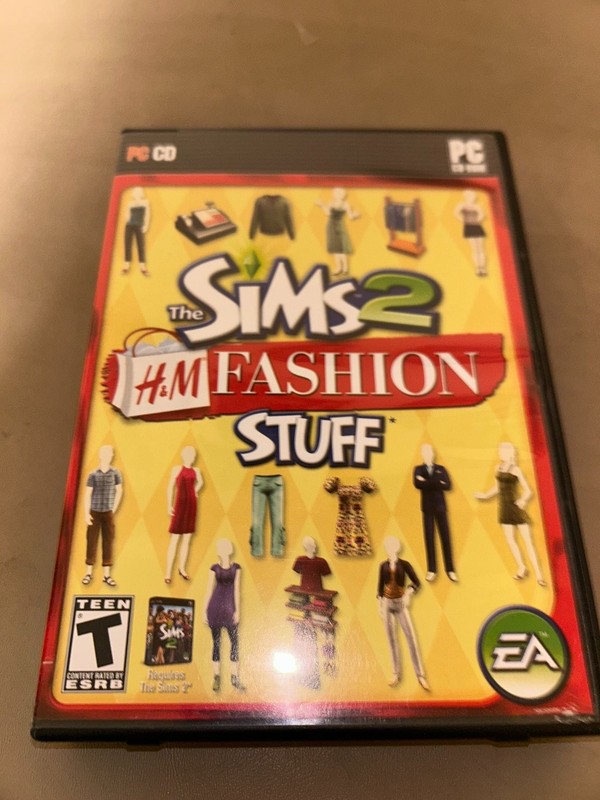 The Sims 2 H&M Fashion Stuff Pack PC Video Game Clothing Expansion CIB
