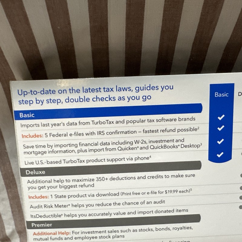 2018 TurboTax Basic Federal Win/Mac Turbo Tax CD USA 2018 gallery