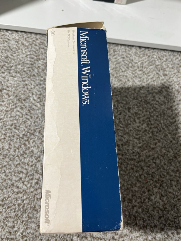 Microsoft Windows 3.0 1990 Open Box Sealed Disks Original Big Box 3.5” disks gallery