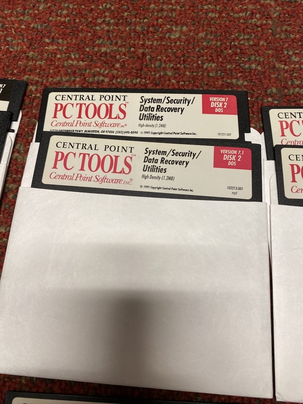 Vintage Central Point PC Tools Version 7 And 7.1 5.25” Floppy disks 16 Disks gallery
