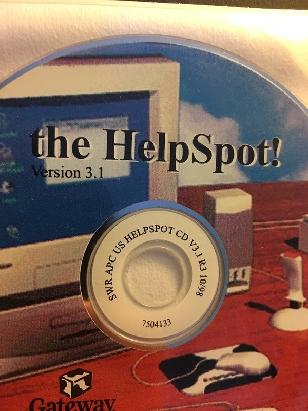 Gateway The Help Spot! Version 3.1 Driver Windows PC CD- Scratch Free Disc gallery