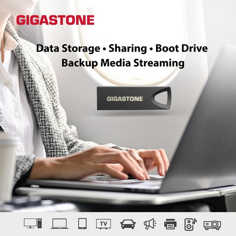 GIGASTONE 128GB Slim Fit Flash Drive (2 Pack) Z70 USB 3.2 Gen 1, 120MB/s Ultr... gallery