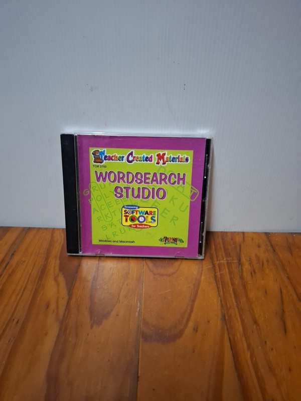 Wordsearch Studio 1999 Teacher Created Materials CD-ROM Windows ’95