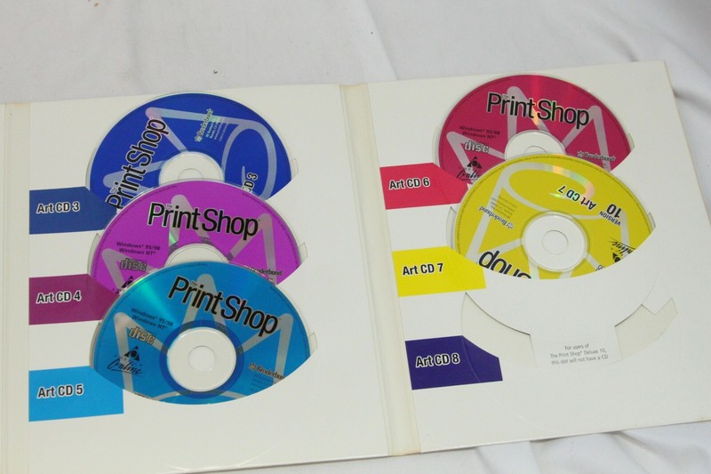 9 America Online Software Disc CD and Print Shop gallery
