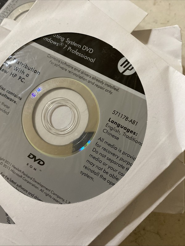 HP Driver Recovery Windows 7 Professional 2011 64bit - SEALED!!! gallery