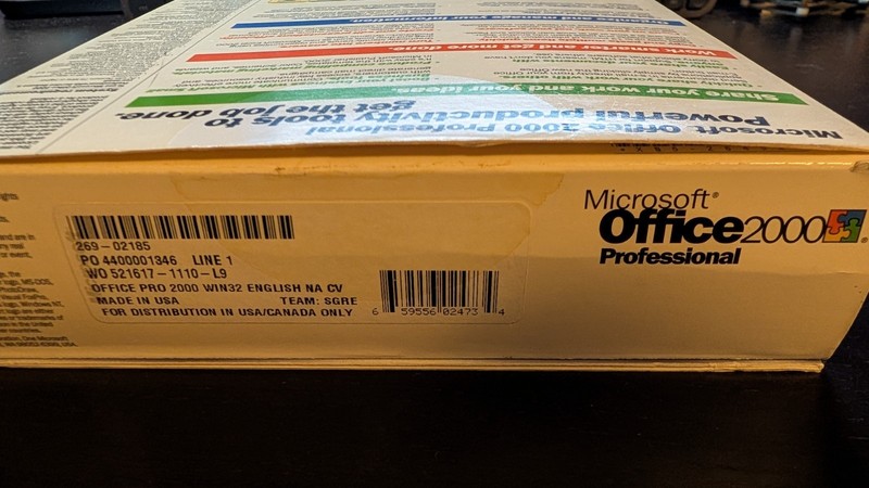 Microsoft Office 2000 Professional - Upgrade gallery