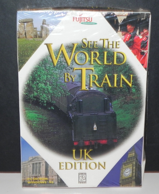 Fujitsu Interactive ~ See the World by Train UK Edition - CD ROM New & Free Ship