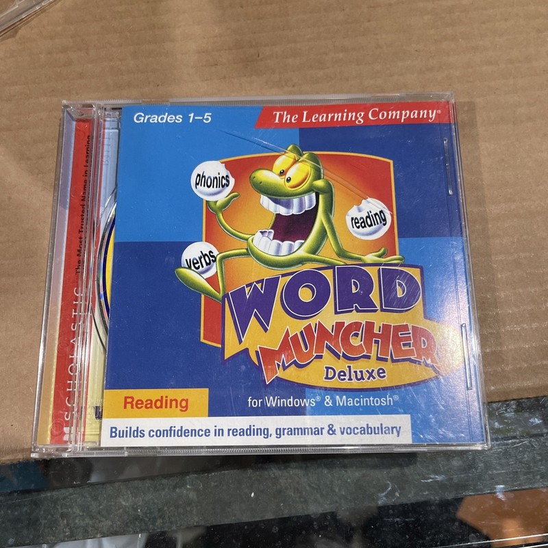The Learning Company Word Munchers Deluxe for PC Mac CD-ROM
