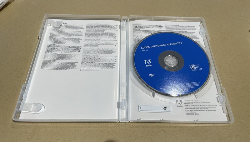 Adobe Photoshop Elements 8.0 MAC OS TX232LL/A - Very Good Condition Works Great! gallery