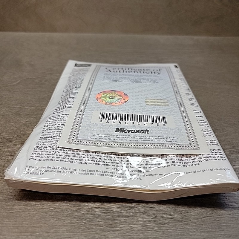 Microsoft MS-DOS Vintage Operating System Still Sealed 3.5" Floppy Disks CoA gallery