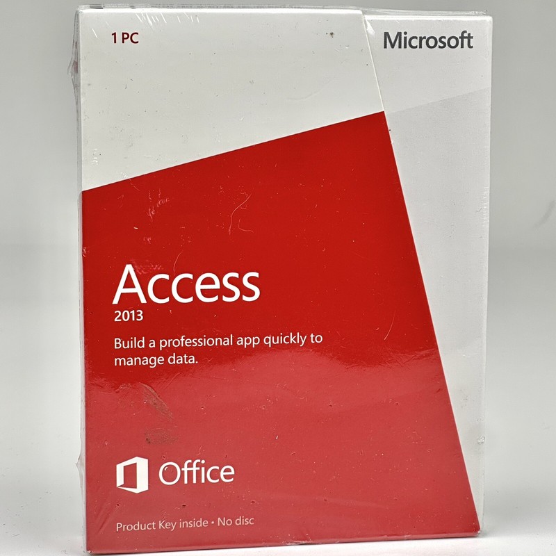 Microsoft Access 2013 SKU 077-06368 Full Retail Sealed Product Key Card NO DISC