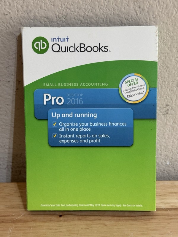 Quickbooks Desktop Pro 2016 Windows 7 - 8.1 - Vista NO SUBSCRIPTION- AUTHENTIC