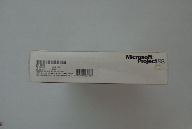 Microsoft Project 98 Full Version For PC Factory Sealed in Retail Box NEW gallery