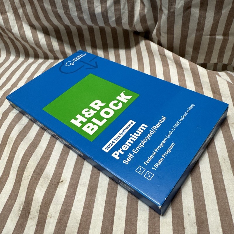 H&R Block Tax Software Premium 2024 PC/Mac Boxed Key Card USA like Turbotax HR gallery