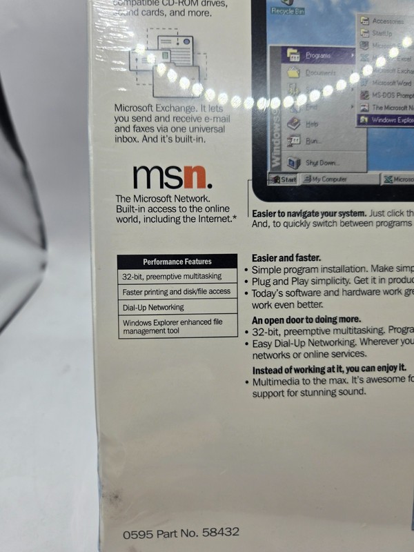 Microsoft Windows 95 Upgrade 3.5” Floppy Version Promotional Version NEW Sealed gallery