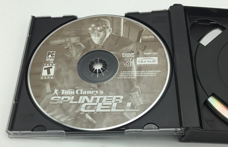 PC Game - Tom Clancy's Splinter Cell PC Case + 3 Discs - Win98 ME XP 2002 gallery