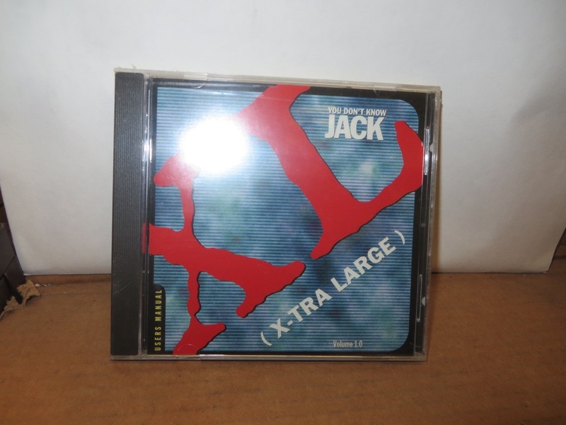 CD ROM VINTAGE 1990’s SOFTWARE-SEALED ” YOU DONT KNOW JACK “XL – EXTRA LARGE