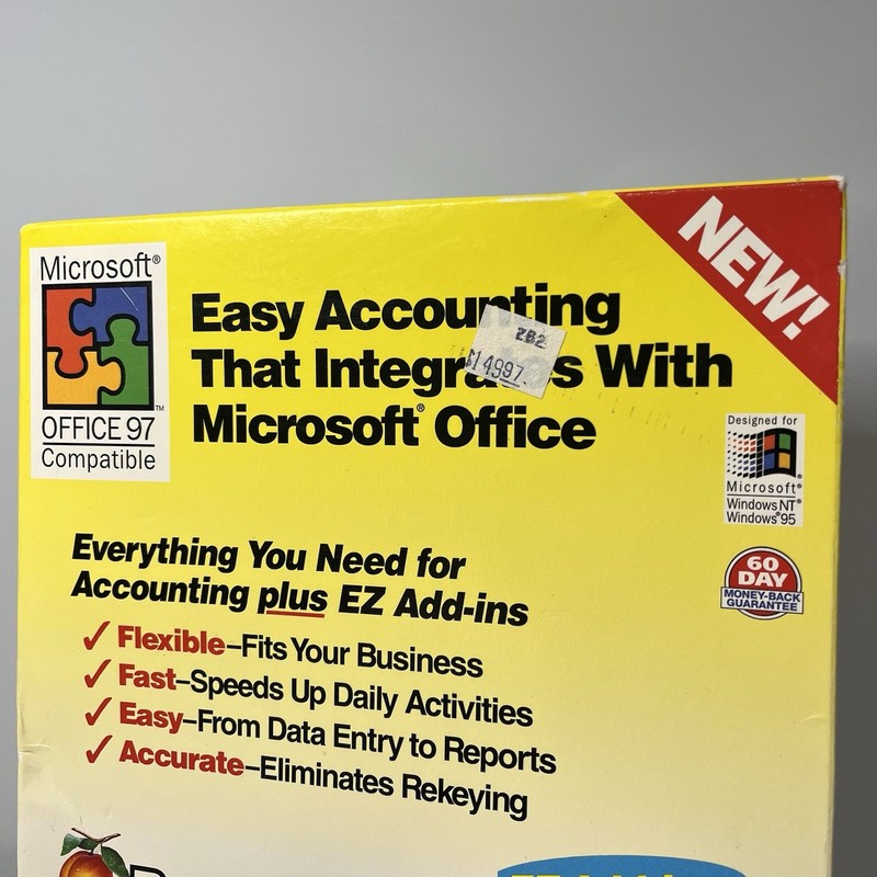 Peachtree Office Accounting Software For Microsoft Windows 95 97 NEW SEALED RARE gallery