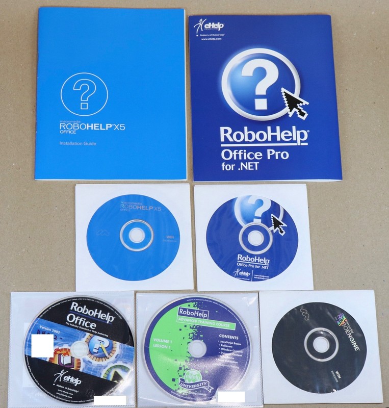 Macromedia RoboHelp X5 HAT Office Pro for .NET + RoboHelp Office, RoboEngine gallery