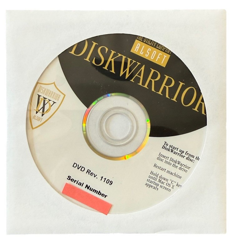 Alsoft DiskWarrior v4 Mac Disk Utility – COMPLETE IN BOX – Rev 1109 MINT CD