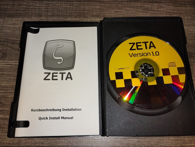 ZETA Version 1.0 Operating System Software PC CD-ROM Installation 2005 yellowTAB gallery