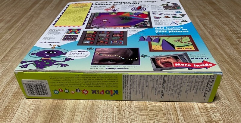 Kid Pix Studio PC/Mac CD-ROM w/ box, manuals, promotional materials gallery