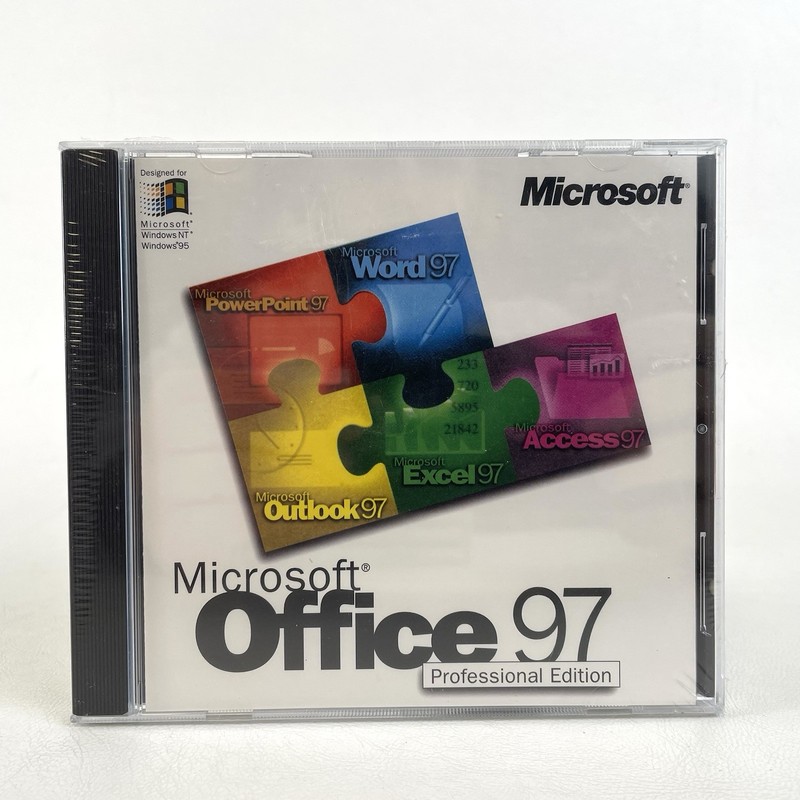 Microsoft Office 97 Professional Edition – Word Excel PowerPoint Access SEALED