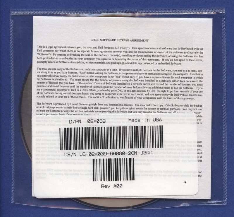 Unused Dell Application Disc ~ Roxio Easy CD Creator 5.3.2 Basic OX310 Rev. A00 gallery