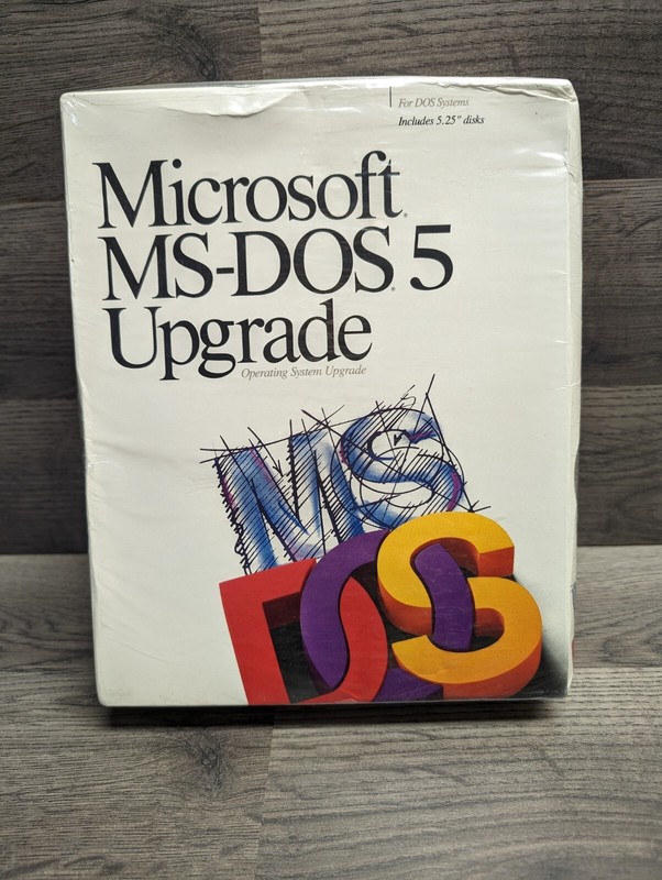 Microsoft MS-DOS 5 Upgrade PC 5.25″ Floppy