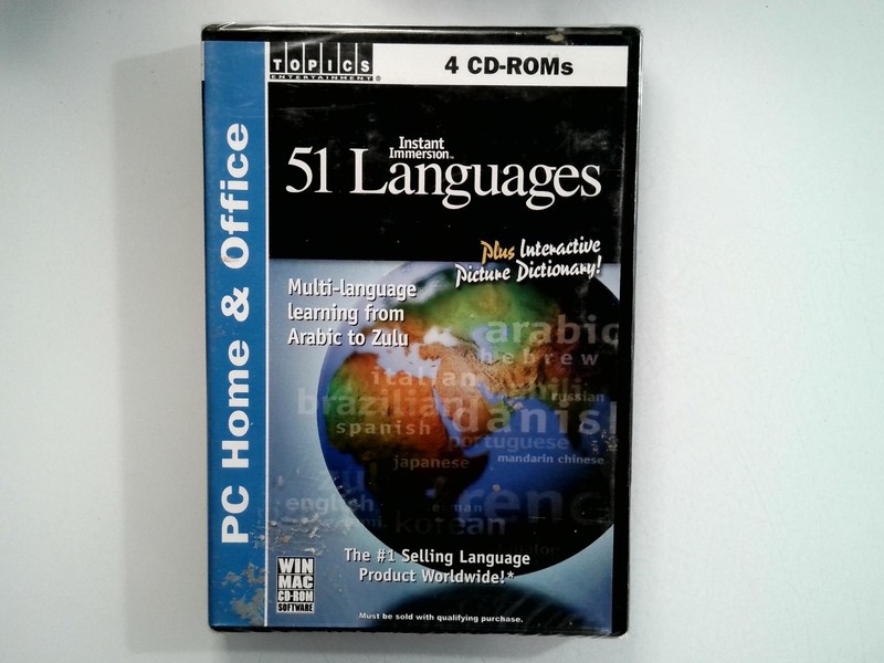 Instant Immersion 51 Languages 4 CD-ROMs WIN MAC Software Sealed New