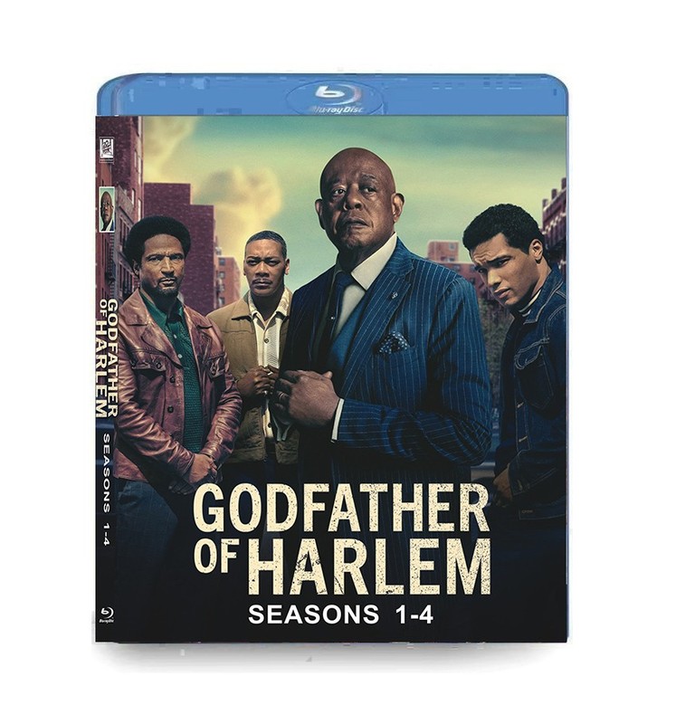 Godfather of Harlem season 1-4 Episodes 1-40 (4BD) Box Set English