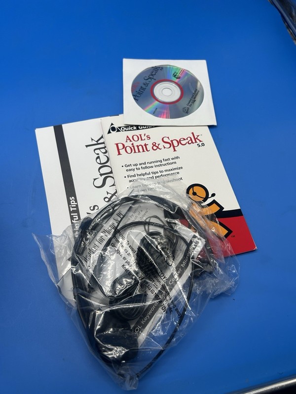 vintage 1999 AOL Point & Speak 5.0 speech gallery
