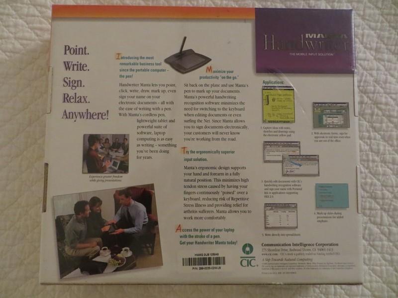 Vintage 1996 Handwriter Tablet Graphics Creativity Tool Windows 95 and NT NEW!!! gallery