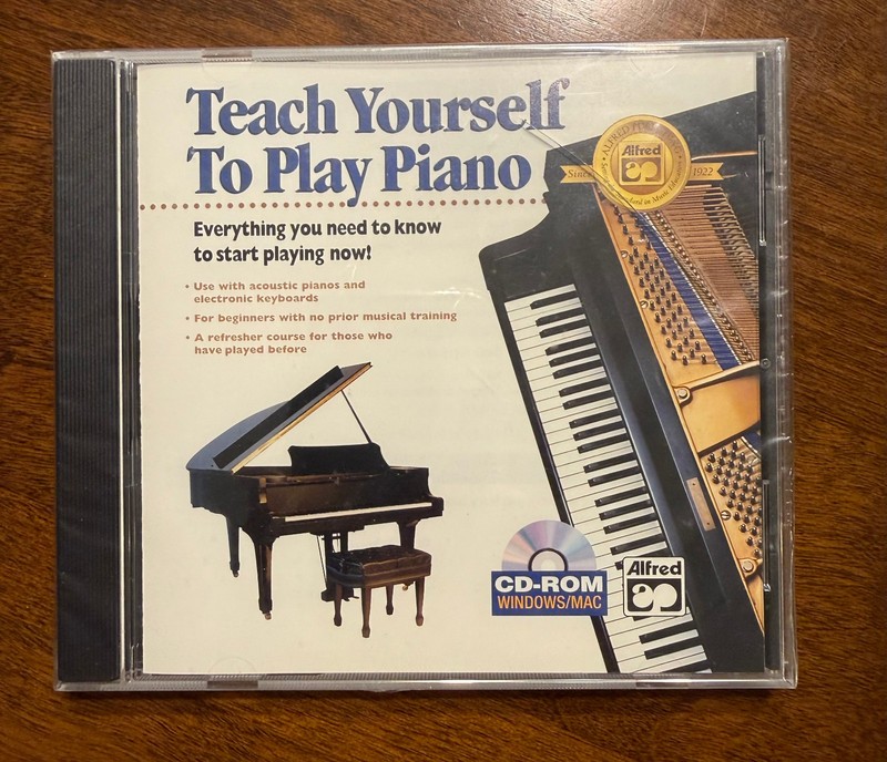 Vintage – “Teach Yourself To Play Piano” (CD-ROM, Windows & Mac)
