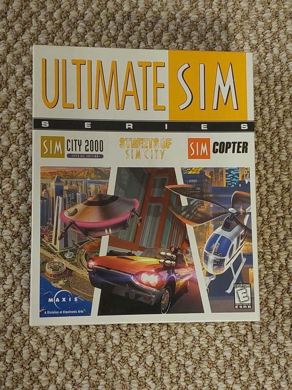 Maxis Ultimate Sim Series PC CD-ROM: SimCity 2000 SimCopter Streets Complete CIB