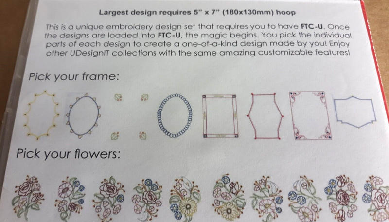 Floriani UDesign It Sweet Blossoms CD Embroidery Design Collection FTC-U SEALED gallery