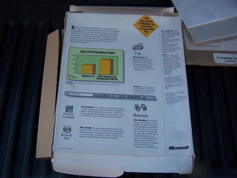 Microsoft Windows For Workgroups Add-on O/S Upgrade for Win 3.1 Open Box. gallery