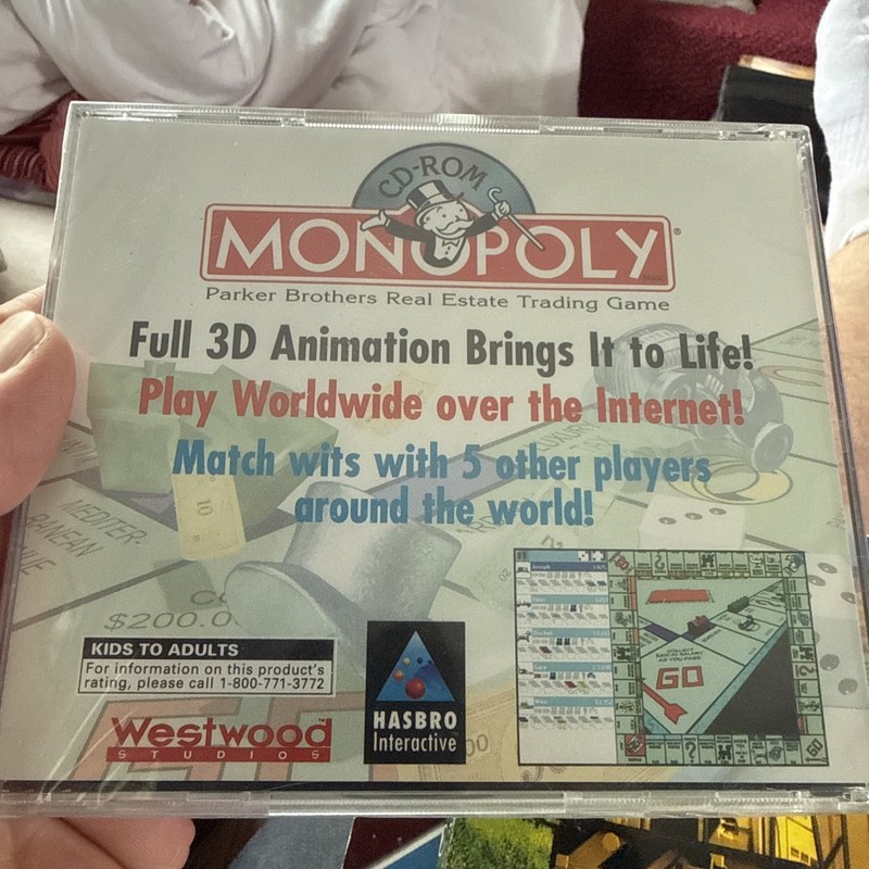 New, Sealed - Monopoly (1998) Windows 3.1/95 PC CD-ROM gallery