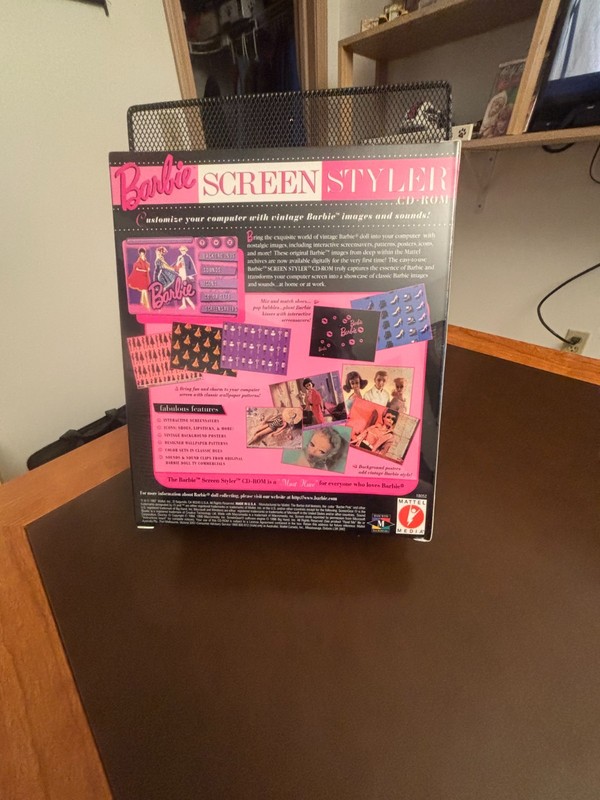 Barbie Screen Styler CD ROM Kit Mattel Windows 3.1 95 NIB Sealed gallery