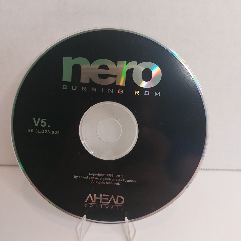 Nero Burning ROM V5 CD Burning Software Disc Ahead Software Vintage