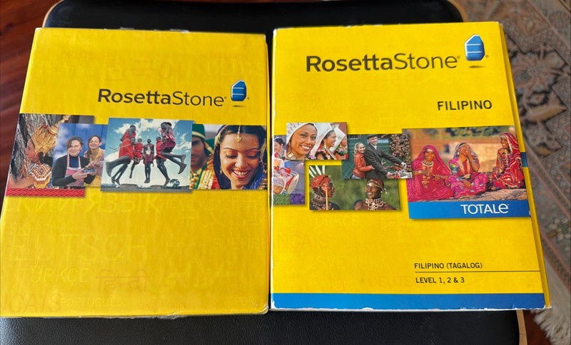 ROSETTA STONE Filipino (Version 4) 4 Disc Level 1, 2, & 3 COMPLETE W/Access Card gallery