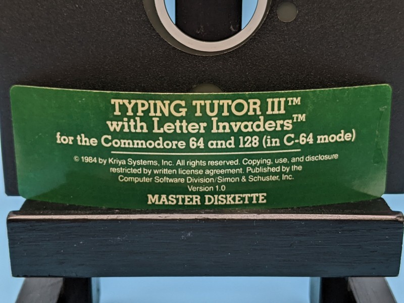 Typing Tutor III Letter Invaders 5.25 Floppy Commodore 64/128: Vintage 1984 gallery