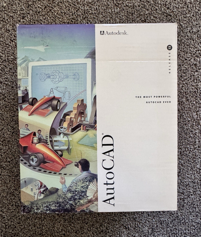 Autodesk Lot AutoCAD Release 13 Box Set with Only Manuals DOS Windows English