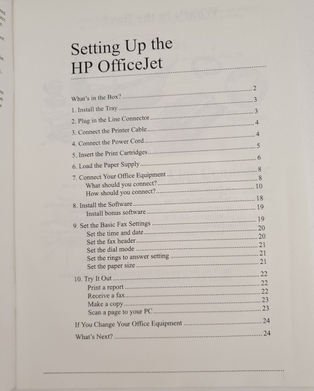HP OfficeJet 700 Series Users Guide Setup Guide CD More WINDOWS 95 And 98 NT gallery