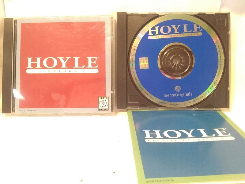 Sierra Hoyle Bridge & Board Games (no cover on case) Pc Computer Game Classic